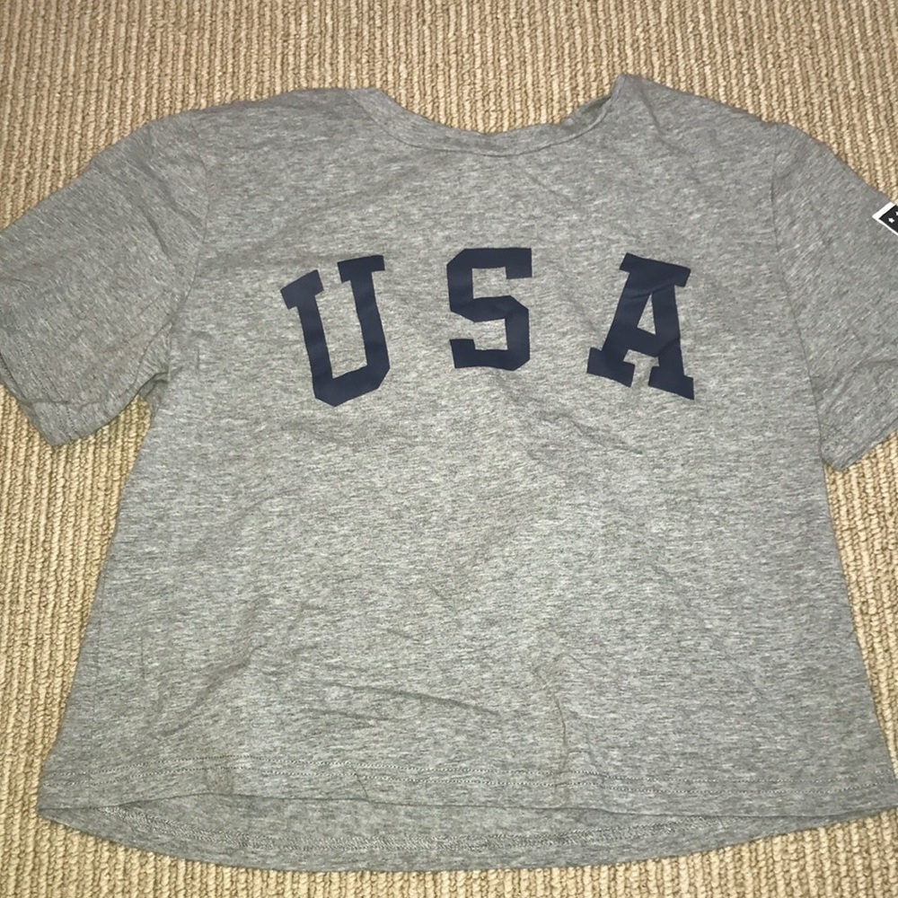 usa crop top